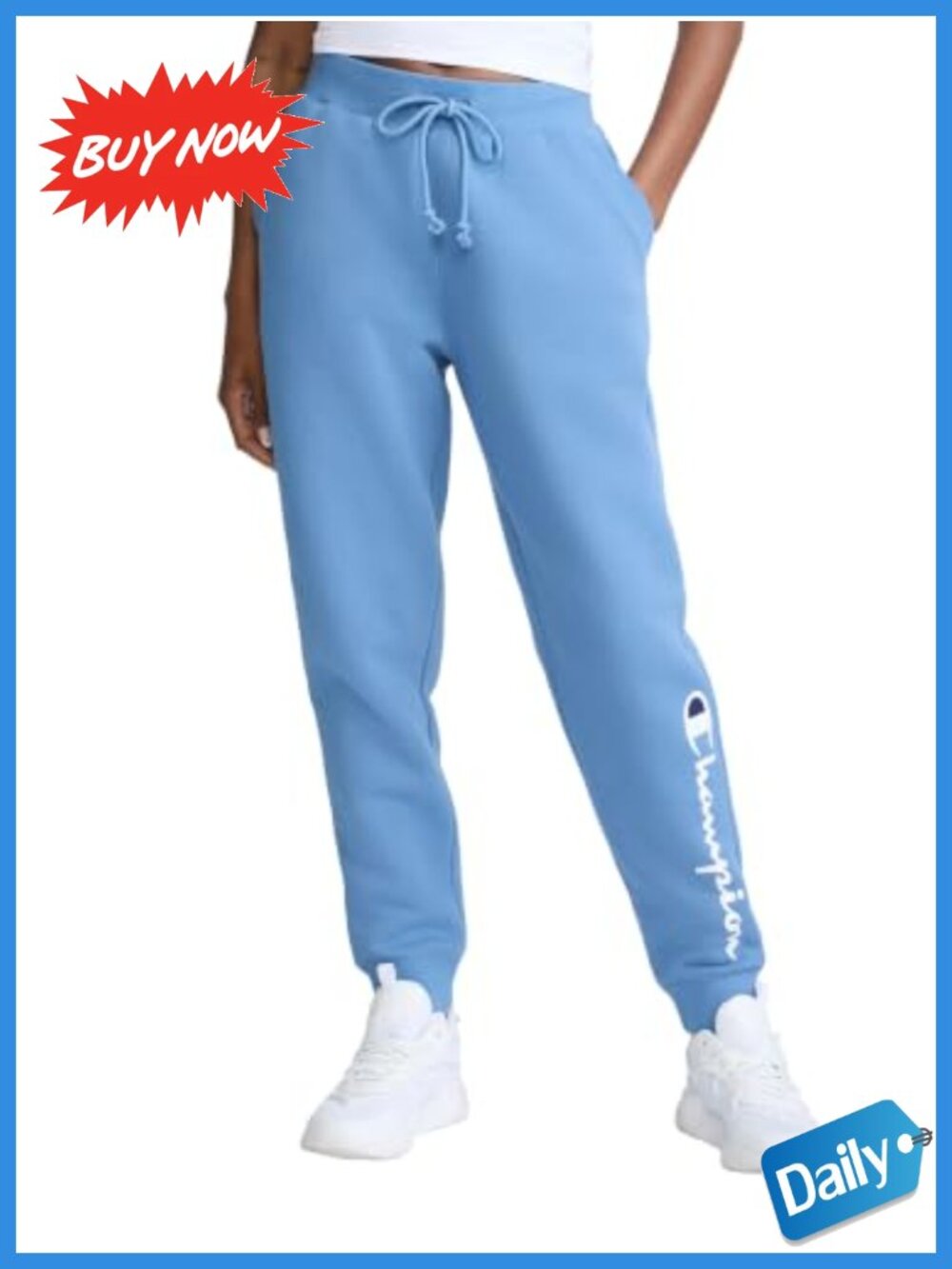 Women's Fleece Joggers Sweatpants Midweight Standard Fit Cuffed Hems
